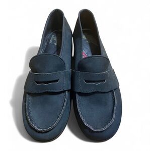 Lady Red Wing Black Penny Loafers Suede Leather 7.5B Western Boho